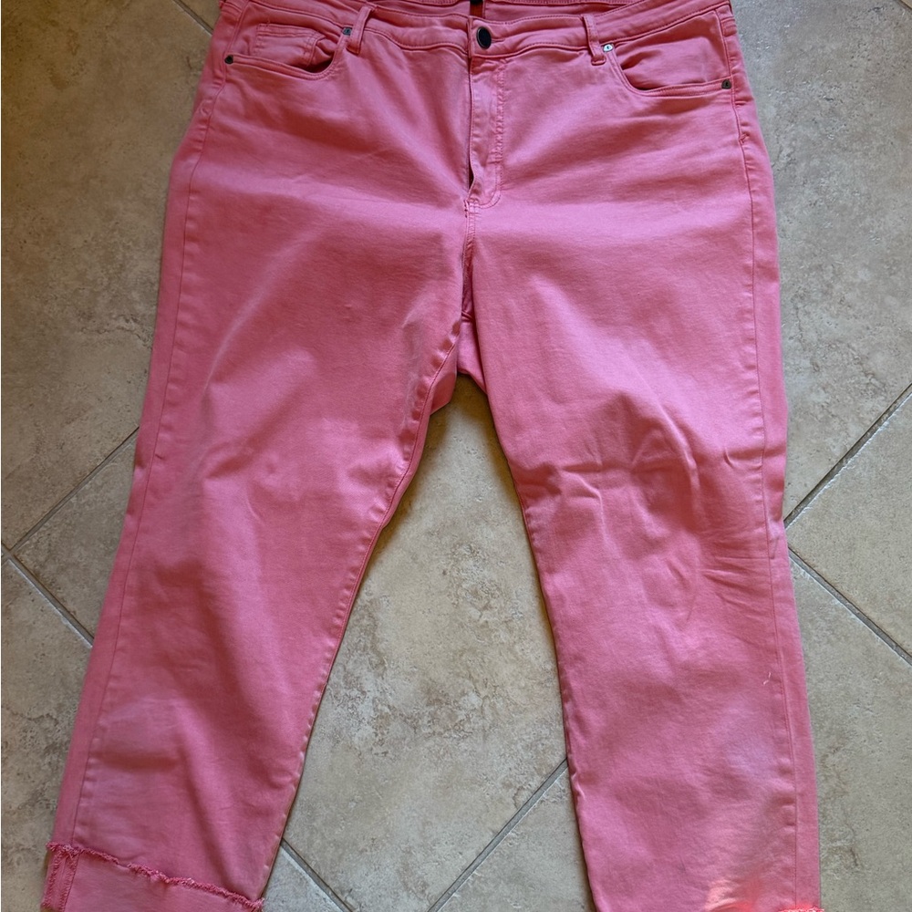 Kut from the Kloth Pink Ankle Jeans